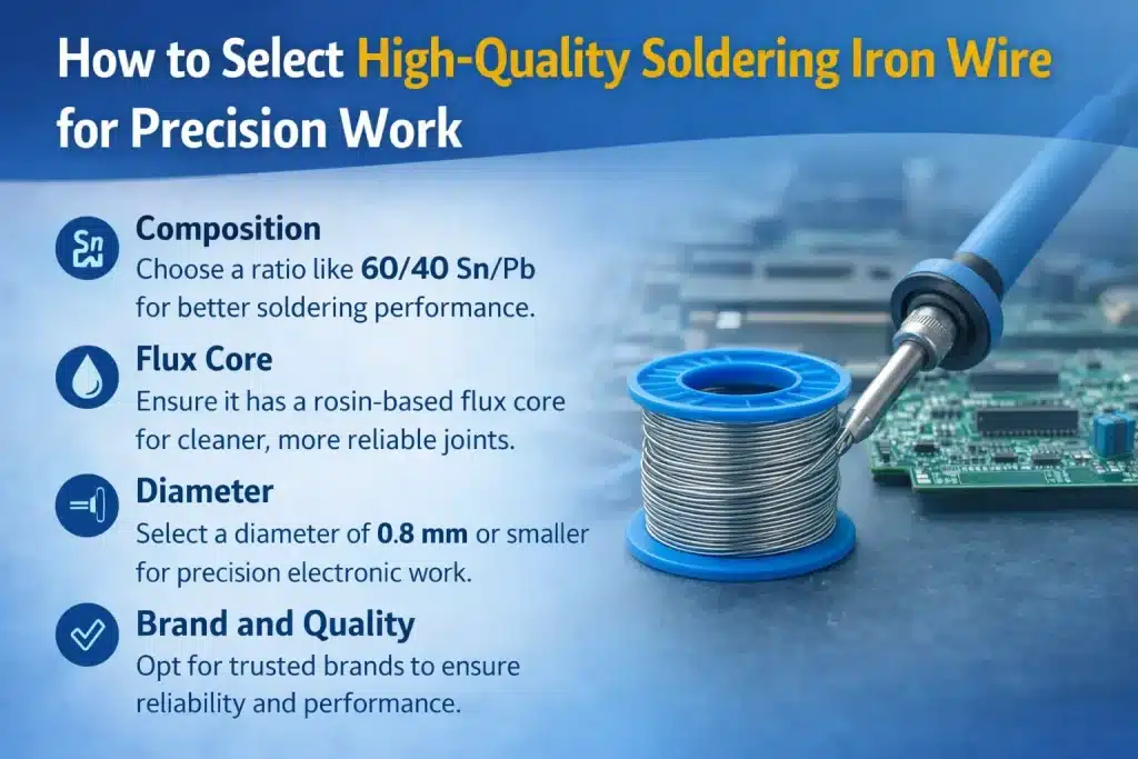 Soldering iron wire delivering precise soldering with strong bonding and consistent performance